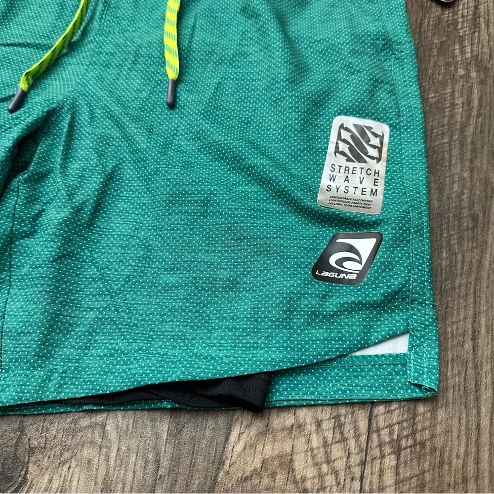 Laguna Swimtrunk Surf Shorts Lined UPF 50+ Size S Green